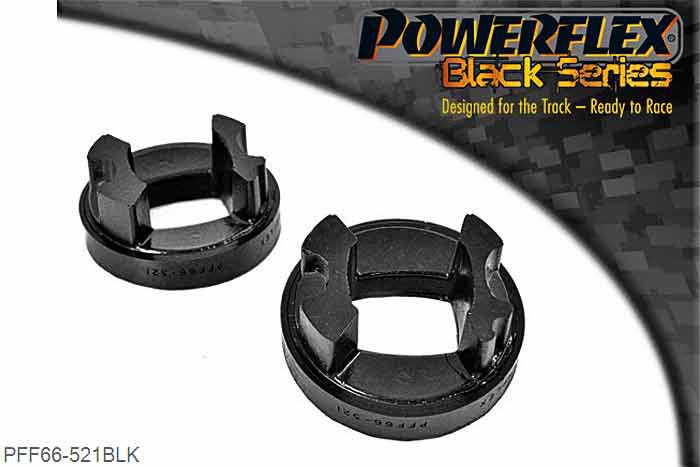 PFF66-521BLK, Cadillac BLS (2005 - 2010) Rear Lower Engine Mount Insert, Fits the rear lower engine mount where the original bush has a rectangular central sleeve fitted before 2005, for mounts with a round sleeve use PFF80-1221. This fits into bracket 12785099. Fits into the voiding of the original bush to reduce engine movement under acceleration., 1 stuk(s) benodigd  per auto, 1 stuk(s) in verpakking, prijs per set van 1 stuk(s)