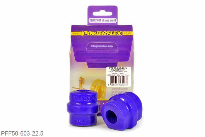 PFF50-603-22.5, Citroen Berlingo (2008-on), Front Anti Roll Bar Bush 22.5mm This bush replaces standard bush part number 5094.E2 or 5094.C4.  Measure bar diameter and select correct size for your car. 22.5mm, 2 stuk(s) benodigd  per auto, 2 stuk(s) in verpakking, prijs per set van 2 stuk(s)