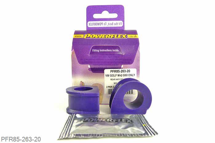 PFR85-263-20, VW Golf MK2 (1985 - 1992) 4WD, Rear Anti Roll Bar Inner Bush 20mm  20mm, 2 stuk(s) benodigd  per auto, 2 stuk(s) in verpakking, prijs per set van 2 stuk(s)