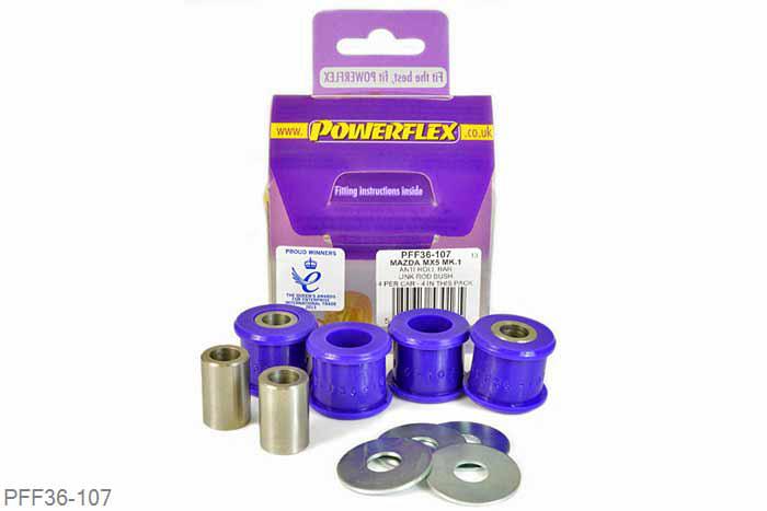 PFF36-107, Mazda MX5 NA (1989-1998), Front Anti Roll Bar Link Rod Bush This part replaces the original bushes in original link rod arm number FDL6678., 4 stuk(s) benodigd  per auto, 4 stuk(s) in verpakking, prijs per set van 4 stuk(s)