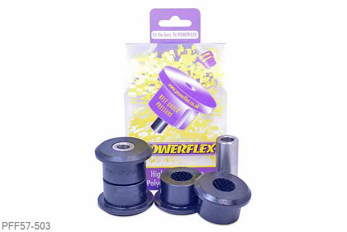 PFF57-503, Porsche Boxster 986 (1997-2004), Track Control Arm Inner Bush No adjustment, concentric. Fits the front of all 996 and Boxster 986 models. It fits the front of the 997 GT2, GT3 & GT3RS models only, all other models of 997 models use PFF57-801. - Fits the rear of 996, 997, 997 GT2, GT3 & GT3RS, Boxster 986, Boxster 987 and Cayman 987C., 2 stuk(s) benodigd  per auto, 2 stuk(s) in verpakking, prijs per set van 2 stuk(s)