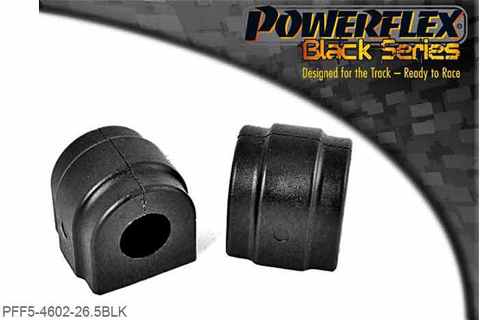 PFF5-4602-26.5BLK, BMW E81, E82, E87 & E88 1 Series (2004-2013) Front Anti Roll Bar Mounting Bush 26.5mm, Please check Anti roll bar size before ordering 26.5mm, 2 stuk(s) benodigd  per auto, 2 stuk(s) in verpakking, prijs per set van 2 stuk(s)
