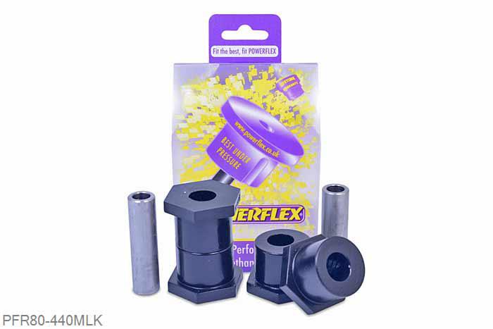 PFR80-440MLK, Opel Calibra (1989-1997), Rear Trailing Arm Bush This is a Rear eccentric bush that allows adjustment of the trailing arm geometry for lowered vehicles. If fitting these, order 2 x PFR80-440's and 2 x PFR80-440MLK's., 2 stuk(s) benodigd  per auto, 2 stuk(s) in verpakking, prijs per set van 2 stuk(s)
