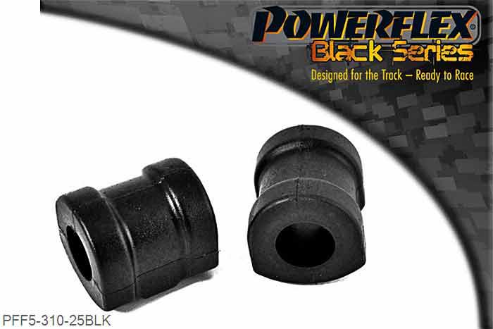 PFF5-310-25BLK, BMW Z3 (1994 - 2002) Front Anti Roll Bar Mounting 25mm, For the E28 & E24, it only fits M5 & M365i models - Check anti roll bar diameter before ordering. 25mm, 2 stuk(s) benodigd  per auto, 2 stuk(s) in verpakking, prijs per set van 2 stuk(s)