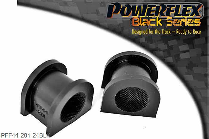 PFF44-201-24BLK, Mitsubishi Lancer Evolution 7-8-9 (inc 260) Front Anti Roll Bar Bush 24mm,  24mm, 2 stuk(s) benodigd  per auto, 2 stuk(s) in verpakking, prijs per set van 2 stuk(s)