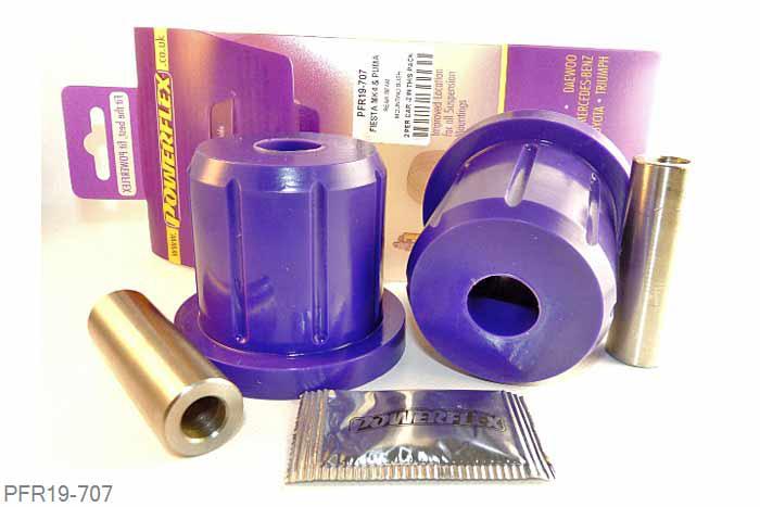 PFR19-707, Ford Puma 1997-2001, Rear Beam Mounting Bush Please measure the rear beam bush on the KA to identify which bush you need to order, this bush has a diameter of 63mm, PFR19-606 has a diameter of 48.5mm., 2 stuk(s) benodigd  per auto, 2 stuk(s) in verpakking, prijs per set van 2 stuk(s)