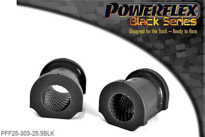 PFF25-303-25.5BLK, Honda Civic Mk7 inc. Type-R (2001-2005) Front Anti Roll Bar Bush 25.5mm,  25.5mm, 2 stuk(s) benodigd  per auto, 2 stuk(s) in verpakking, prijs per set van 2 stuk(s)