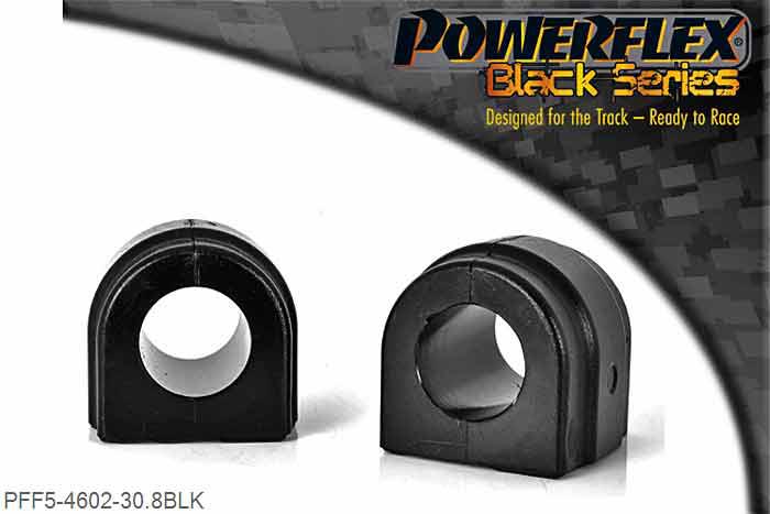 PFF5-4602-30.8BLK, BMW E46 3 Series Compact Front Anti Roll Bar Bush 30.8mm, Fits CSL models - Please check Anti roll bar size before ordering 30.8mm, 2 stuk(s) benodigd  per auto, 2 stuk(s) in verpakking, prijs per set van 2 stuk(s)