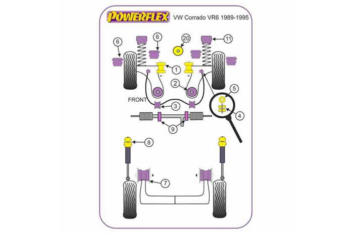 BS006, VW Corrado VR6, Bump Stop Front BS 006 fit the front of the followig VW cars, the OE dust cover fits this bump stop. Volkswagen Corrado (1989 - 1995) Volkswagen Golf Mk 3 (1992-1998) Volkswagen Golf Mk2 (1985-1992) Volkswagen Golf Mk2 4WD inc G60, Rallye, Country Volkswagen Jetta (1985 - 1992) Volkswagen Vento (1992 - 1998), 2 stuk(s) benodigd  per auto, 2 stuk(s) in verpakking, prijs per set van 2 stuk(s)