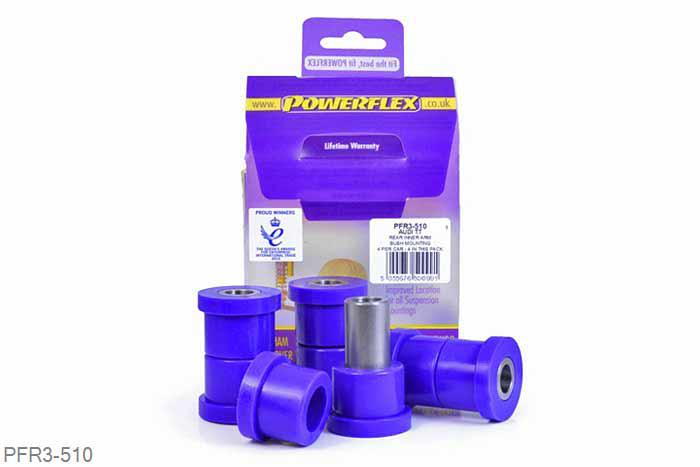 PFR3-510, Audi S/RS S3 Mk1 Typ 8L 4WD (1999-2003), Rear Arm Inner Bush This part replaces OE numbers: 1J0505323L and 1J0505323N. For an adjustable version of this bush please use PFR3-510G., 4 stuk(s) benodigd  per auto, 4 stuk(s) in verpakking, prijs per set van 4 stuk(s)