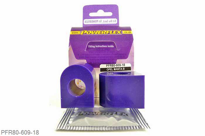 PFR80-609-18, Opel Manta B (1982-1988), Rear Anti Roll Bar Mount 18mm  18mm, 2 stuk(s) benodigd  per auto, 2 stuk(s) in verpakking, prijs per set van 2 stuk(s)