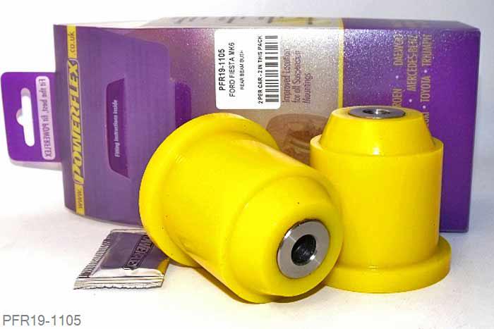 PFR19-1105, Ford Fiesta Mk6 inc ST and Fusion (2002-2008), Rear Beam Mounting Bush , 2 stuk(s) benodigd  per auto, 2 stuk(s) in verpakking, prijs per set van 2 stuk(s)