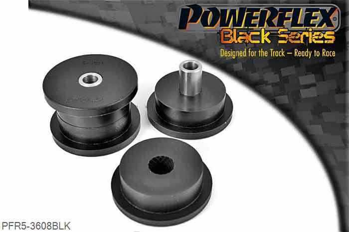 PFR5-3608BLK, BMW E36 3 Series (1990 - 1998) Rear Trailing Arm Front Bush, This part replaces OE numbers:33326770817 and 33326770786., 2 stuk(s) benodigd  per auto, 2 stuk(s) in verpakking, prijs per set van 2 stuk(s)