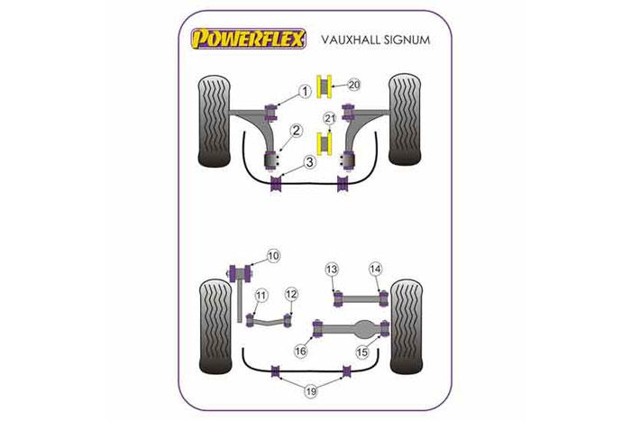 EXH016, Opel Signum (2003 - 2008), Universal Exhaust Mount Quantity as required A=56mm B=38mm, 1 stuk(s) benodigd  per auto, 1 stuk(s) in verpakking, prijs per set van 1 stuk(s)
