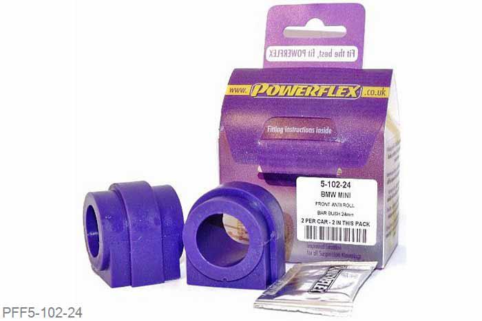 PFF5-102-24, Mini Mini Generation 1 (R50/52/53) (2000 - 2006), Front Anti Roll Bar Bush 24mm OE Nr 31356758302 - Please check anti roll bar diameter before ordering 24mm, 2 stuk(s) benodigd  per auto, 2 stuk(s) in verpakking, prijs per set van 2 stuk(s)