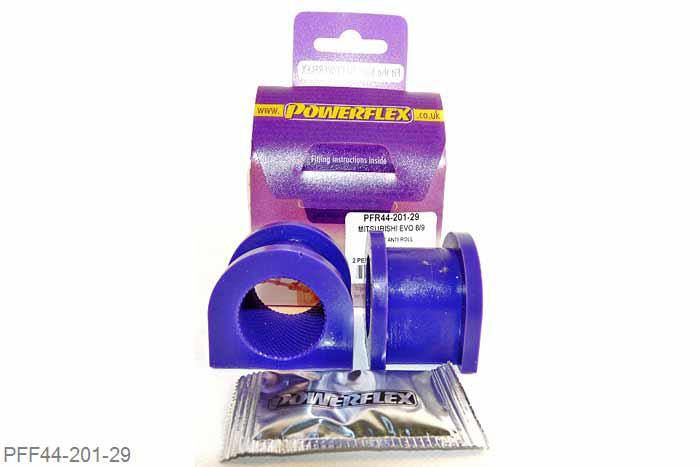 PFF44-201-29, Mitsubishi Lancer Evolution 7-8-9 (inc 260), Front Anti Roll Bar Bush 29mm  29mm, 2 stuk(s) benodigd  per auto, 2 stuk(s) in verpakking, prijs per set van 2 stuk(s)