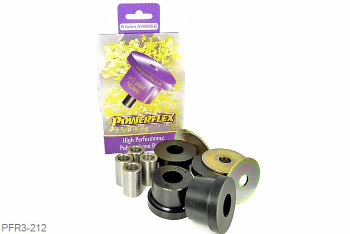 PFR3-212, Audi S/RS 80, 90 Quattro inc Avant (1992-1996), S2 inc Avant B4, RS2 B4 (1994-1996), Rear Upper Arm Inner Bush (Cast Arm) FITS CAST ARMS ONLY, FOR PRESSED STEEL ARMS USE PFR3-209.  This bush is suitable for Road and Black Series applications. It is the same part as the Road Series but with Black series packaging. Oe Nrs 8A0505185A - 8D0505185A, 4 stuk(s) benodigd  per auto, 4 stuk(s) in verpakking, prijs per set van 4 stuk(s)
