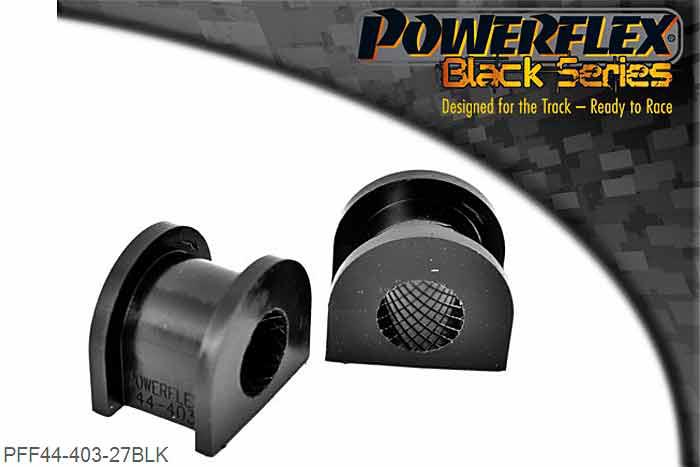 PFF44-403-27BLK, Mitsubishi Lancer Evolution 10 CZ4A (10/07-) Front Anti Roll Bar To Chassis Bush 27mm,  27mm, 2 stuk(s) benodigd  per auto, 2 stuk(s) in verpakking, prijs per set van 2 stuk(s)