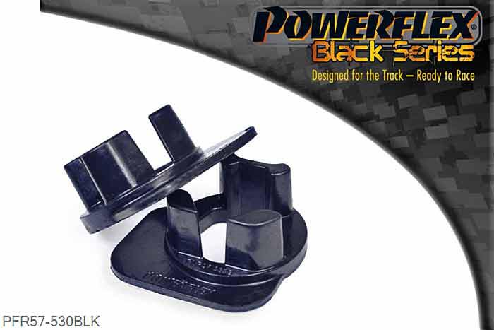 PFR57-530BLK, Porsche 996 (1997-2005) Gearbox Front Mounting Bush Insert Kit, PFR57-531 fits 996 & 997 vehicles with the twin gearbox mounting bracket (OEM part number 99737503303) at the end of the gearbox, as fitted to all 3.6 & 3.8 Tiptronic models, Turbo models Manual & Tiptronic, GT2 & GT3. For vehicles with a single gearbox bush (OEM part number 99637505505) in the end casing use PFR57-530, including all 3.4 models, 3.6 & 3.8 Manual models (up to 2010) except for Turbo GT2 & GT3 models., 1 stuk(s) benodigd  per auto, 1 stuk(s) in verpakking, prijs per set van 1 stuk(s)