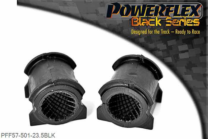 PFF57-501-23.5BLK, Porsche 996 (1997-2005) Front Anti Roll Bar Bush 23.5mm,  23.5mm, 2 stuk(s) benodigd  per auto, 2 stuk(s) in verpakking, prijs per set van 2 stuk(s)