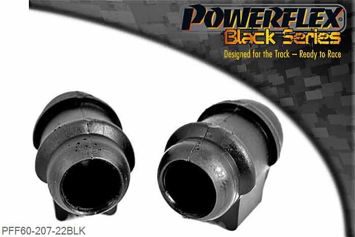 PFF60-207-22BLK, Renault Clio II (inc 172 and 182) Front Anti Roll Bar Outer Mount 22mm, Please check anti roll bar diameter before ordering 22mm, 2 stuk(s) benodigd  per auto, 2 stuk(s) in verpakking, prijs per set van 2 stuk(s)