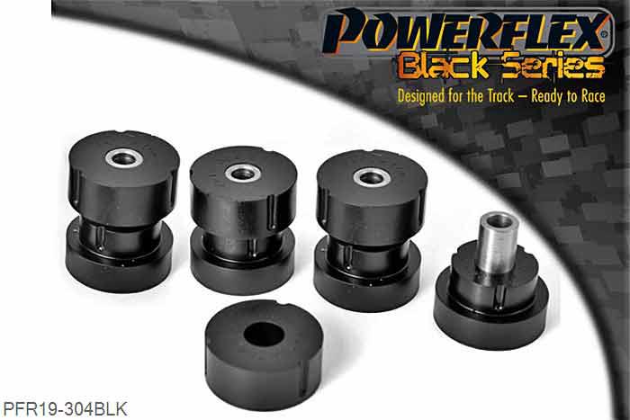 PFR19-304BLK, Ford Fiesta Mk1 and 2 All Types (1976-1989) Rear Tie Bar Bushes, This bush does not fit the MK2 XR2 fiesta., 4 stuk(s) benodigd  per auto, 4 stuk(s) in verpakking, prijs per set van 4 stuk(s)
