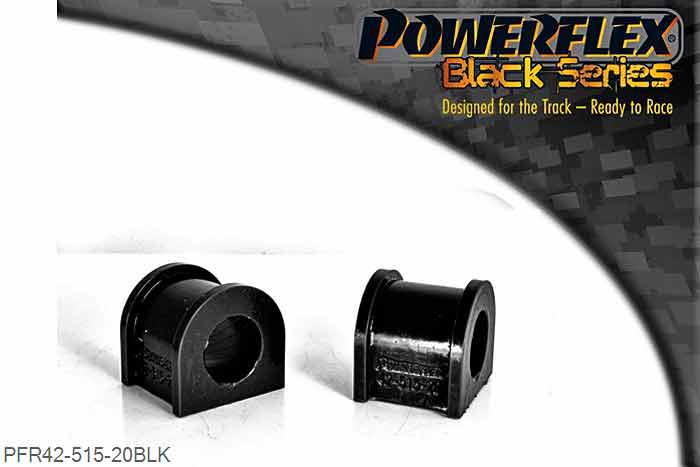 PFR42-515-20BLK, Rover 45 Rear Anti Roll Bar Bush 20mm,  20mm, 2 stuk(s) benodigd  per auto, 2 stuk(s) in verpakking, prijs per set van 2 stuk(s)