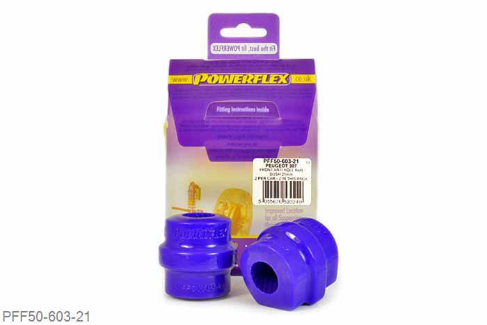 PFF50-603-21, Citroen C4 (2004-2014), Front Anti Roll Bar Bush 21mm This bush replaces standard bush part number 5094.87.  Measure bar diameter and select correct size for your car. 21mm, 2 stuk(s) benodigd  per auto, 2 stuk(s) in verpakking, prijs per set van 2 stuk(s)