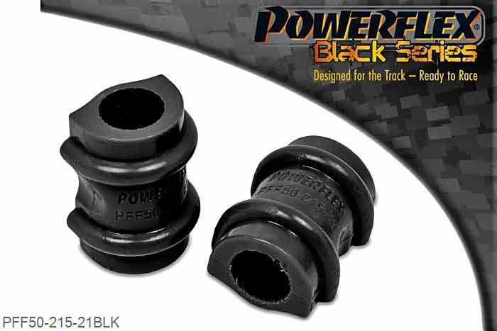 PFF50-215-21BLK, Peugeot 205 Gti and 309 Gti Anti Roll Bar Bush 21mm, The 21mm bush fits the cast bracket as fitted to the 309GTi only. Other diameter bars use a pressed steel bracket. This part replaces OE part number: 5094.50 and 5094.51 - 309 GTi uses a 21mm roll bar. Please check size before ordering. 21mm, 2 stuk(s) benodigd  per auto, 2 stuk(s) in verpakking, prijs per set van 2 stuk(s)