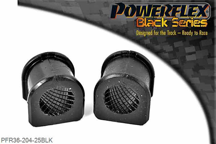 PFR36-204-25BLK, Mazda Mazda3 (2004-2009) Rear Anti Roll Bar Bush 25mm, MPS Only, Fits MPS Models. 25mm, 2 stuk(s) benodigd  per auto, 2 stuk(s) in verpakking, prijs per set van 2 stuk(s)