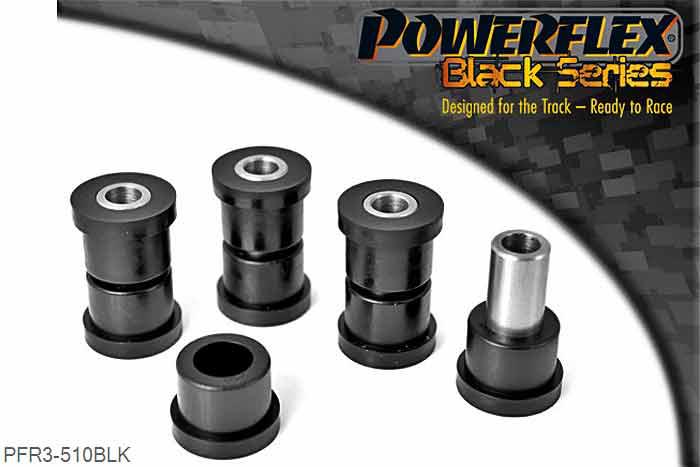 PFR3-510BLK, Seat Leon & Cupra Mk1 Typ 1M 4WD (1999-2005) Rear Arm Inner Bush, This part replaces OE numbers: 1J0505323L and 1J0505323N. For an adjustable version of this bush please use PFR3-510G., 4 stuk(s) benodigd  per auto, 4 stuk(s) in verpakking, prijs per set van 4 stuk(s)