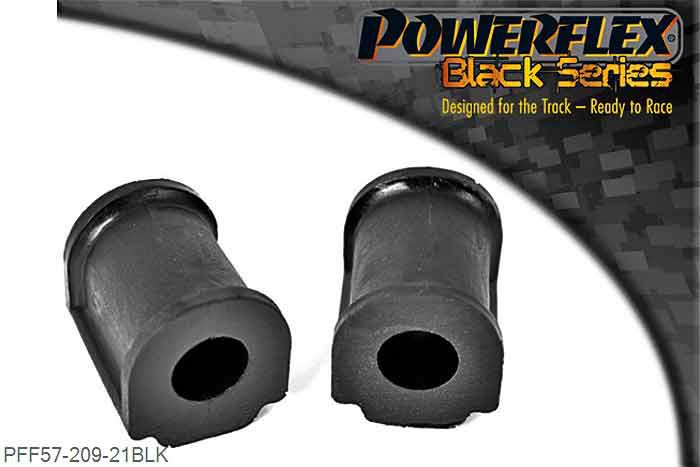 PFF57-209-21BLK, Porsche 964 (1989 - 1994) Rear Anti Roll Bar Bush 21mm, For 911 Classic models from 1977 on, for models 1974 to 1977 use 4 x PFR57-412-*. *Please measure anti roll bar diameter before ordering. Bush Style:- D shaped. 21mm, 2 stuk(s) benodigd  per auto, 2 stuk(s) in verpakking, prijs per set van 2 stuk(s)