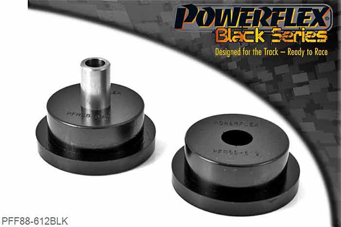 PFF88-612BLK, Volvo S60 (2001-2009), V70-Mk2, S80-Mk1 (2000-2007) Upper Engine Mount Large Round Bush Petrol, Designed to fit the early style bracket which has a round hole, for later vehicles with the cross shape bracket use Part No. PFF88-622BLK, 1 stuk(s) benodigd  per auto, 1 stuk(s) in verpakking, prijs per set van 1 stuk(s)