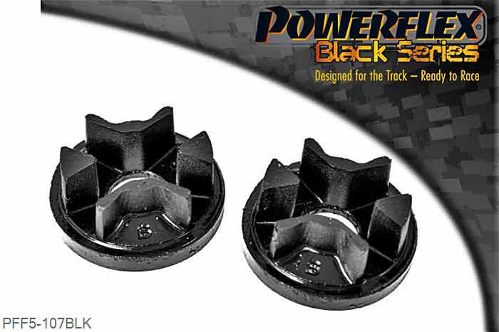 PFF5-107BLK, Mini Mini Generation 1 (R50/52/53) (2000 - 2006) Lower Engine Mount Large Bush Insert, This bush is an insert and fits into the original bush in bracket OE number: 22116756406, it does not replace the original bush., 1 stuk(s) benodigd  per auto, 1 stuk(s) in verpakking, prijs per set van 1 stuk(s)