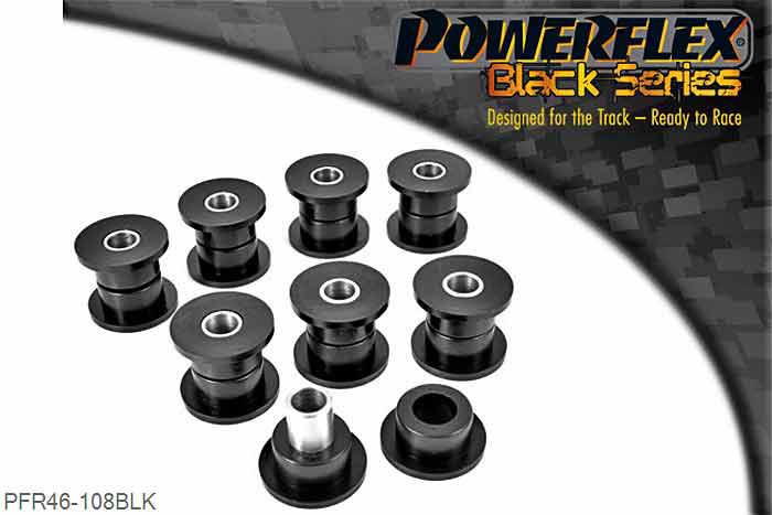 PFR46-108BLK, Nissan Sunny/Pulsar GTiR Rear Tie Bar Bush, , 8 stuk(s) benodigd  per auto, 8 stuk(s) in verpakking, prijs per set van 8 stuk(s)
