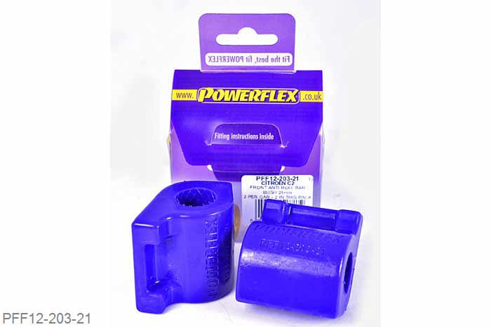 PFF12-203-21, Citroen C3 (2002-2010), Front Anti Roll Bar Bush 21mm  21mm, 2 stuk(s) benodigd  per auto, 2 stuk(s) in verpakking, prijs per set van 2 stuk(s)