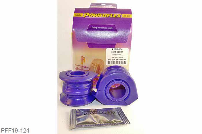 PFF19-124, Ford Sierra and Sapphire Non-Cosworth (1982-1994), Front Anti Roll Bar Mounting Bush 24mm  24mm, 2 stuk(s) benodigd  per auto, 2 stuk(s) in verpakking, prijs per set van 2 stuk(s)