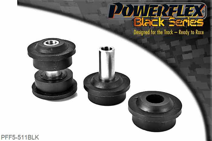 PFF5-511BLK, BMW E39 5 Series 520 to 530 Touring Front Inner Track Control Arm Bush, PFF5-511 is fitted on all petrol and diesel models except 535 to 540 and M5 which use PFF5-502., 2 stuk(s) benodigd  per auto, 2 stuk(s) in verpakking, prijs per set van 2 stuk(s)