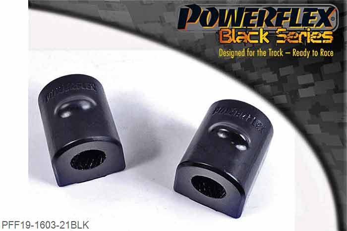 PFF19-1603-21BLK, Ford Mondeo (2007 - 2013) Front Anti Roll Bar To Chassis Bush 21mm, Please check bar diameter before ordering. Replaces Ford part numbers 1478582, 1683481, 1686183, 1715440, , 1718026, 1872133. Land Rover part number LR030743 21mm, 2 stuk(s) benodigd  per auto, 2 stuk(s) in verpakking, prijs per set van 2 stuk(s)