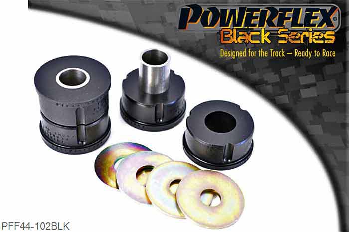 PFF44-102BLK, Mitsubishi Lancer Evolution 4-5-6 RS/GSR Front Wishbone Rear Bush, Does not fit the EVO 7, 2 stuk(s) benodigd  per auto, 2 stuk(s) in verpakking, prijs per set van 2 stuk(s)
