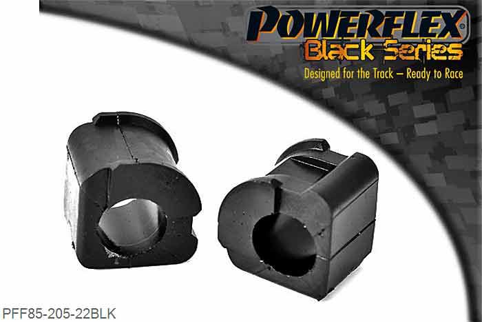 PFF85-205-22BLK, VW Golf MK2 (1985 - 1992) 2WD Front Anti Roll Bar Bush Eibach 22mm, Fits cars with the Eibach 22mm front anti roll bar. 22mm, 2 stuk(s) benodigd  per auto, 2 stuk(s) in verpakking, prijs per set van 2 stuk(s)