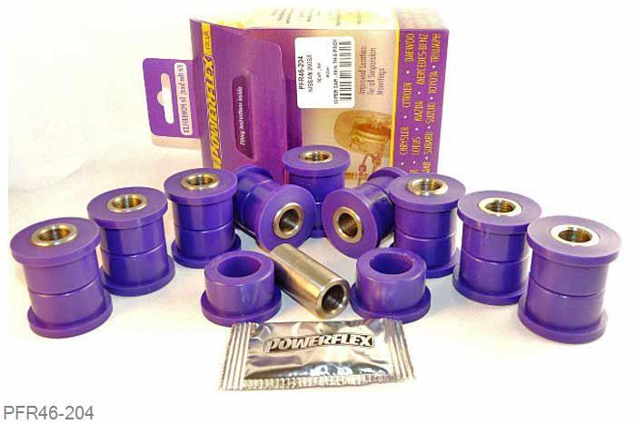 PFR46-204, Nissan 200SX - S13, S14, S14A and S15, Rear Link Bush These are Non-Adjustable. For Camber Adjustable bushes, use PFR46-204G. - These fit all Skyline R32/R33/R34 Models excluding HICAS. - These fit all S13/S14/S15 Models excluding HICAS., 8 stuk(s) benodigd  per auto, 8 stuk(s) in verpakking, prijs per set van 8 stuk(s)