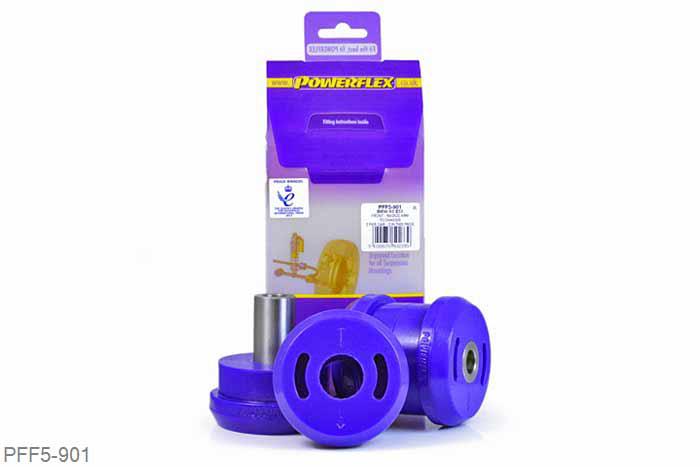 PFF5-901, BMW E53 X5 (1999-2006), Front Lower Radius Arm To Chassis Bush This part replaces OE numbers: 31126769715 and 31103412781., 2 stuk(s) benodigd  per auto, 2 stuk(s) in verpakking, prijs per set van 2 stuk(s)