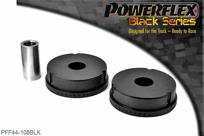 PFF44-106BLK, Mitsubishi Lancer Evolution 4-5-6 RS/GSR Front Lower Front Engine Mount, These mounts are for fast road/competition. These are harder and may cause a slight increase in engine vibration and noise. For road use, use PFF44-106R., 1 stuk(s) benodigd  per auto, 1 stuk(s) in verpakking, prijs per set van 1 stuk(s)