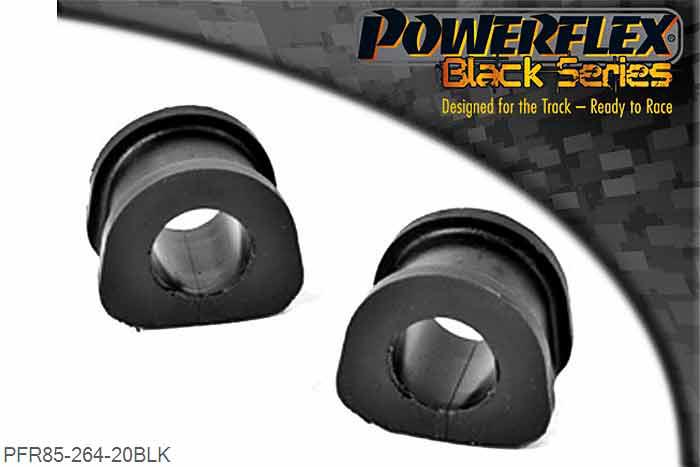 PFR85-264-20BLK, VW Golf MK2 (1985 - 1992) 4WD Rear Anti Roll Bar Outer Mount 20mm,  20mm, 2 stuk(s) benodigd  per auto, 2 stuk(s) in verpakking, prijs per set van 2 stuk(s)