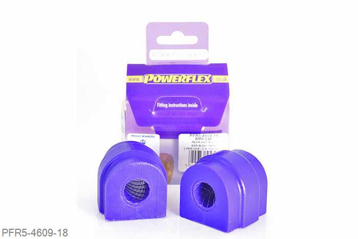 PFR5-4609-18, BMW E60 5 Series, Saloon, Rear Anti Roll Bar Mount 18mm Please check anti roll bar diameter before ordering 18mm, 2 stuk(s) benodigd  per auto, 2 stuk(s) in verpakking, prijs per set van 2 stuk(s)