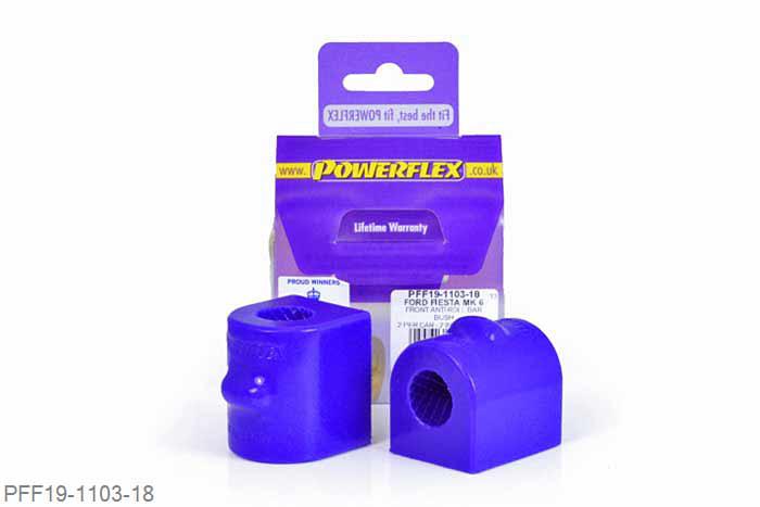 PFF19-1103-18, Ford Fiesta Mk6 inc ST and Fusion (2002-2008), Front Anti Roll Bar Bush 18mm  18mm, 2 stuk(s) benodigd  per auto, 2 stuk(s) in verpakking, prijs per set van 2 stuk(s)
