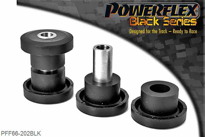 PFF66-202BLK, Saab 9-5 (1998-2010) YS3E Front Wishbone Front Bush, Oe Nr 4566899, 2 stuk(s) benodigd  per auto, 2 stuk(s) in verpakking, prijs per set van 2 stuk(s)