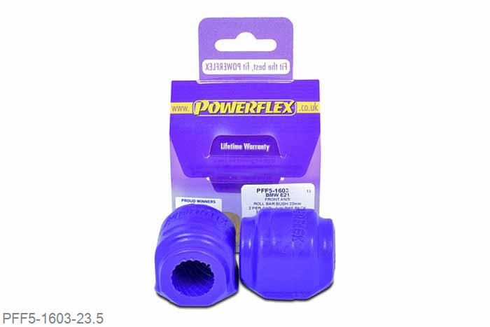 PFF5-1603-23.5, BMW E21 3 Series (1975 - 1983), Front Anti Roll Bar Bush 23.5mm This part replaces OEM part number 31351126577 23.5mm, 2 stuk(s) benodigd  per auto, 2 stuk(s) in verpakking, prijs per set van 2 stuk(s)
