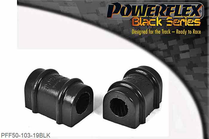 PFF50-103-19BLK, Citroen Saxo (inc VTS) Anti Roll Bar Bush 19mm, This part replaces OEM Part number 5094.56 NOT SUITABLE FOR GTI/RALLYE MODELS 19mm, 2 stuk(s) benodigd  per auto, 2 stuk(s) in verpakking, prijs per set van 2 stuk(s)